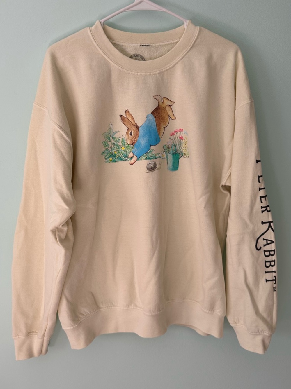 Peter Rabbit Cream Graphic Sweatshirt - Classic Beatrix Potter Design